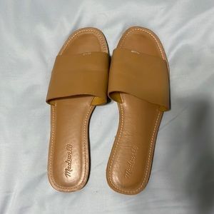 Madewell Slide Sandals Womens 10 Desert Brown Boardwalk Post Slip On Open Toe